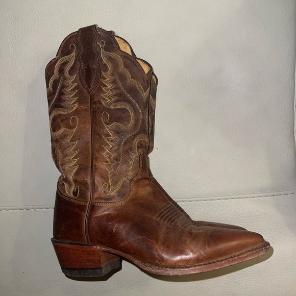Justin Vintage Western Leather Boots - Picture 6 of 15